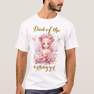 Camiseta Cumpleaños del papá fiesta de té en el jardín flor