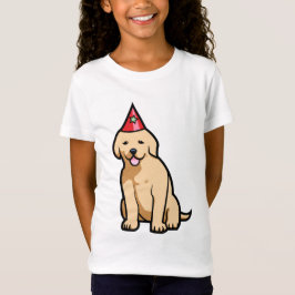 Camiseta Cumpleaños del perrito del golden retriever