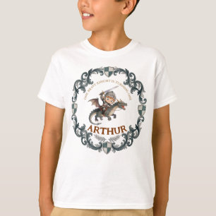 Camiseta Cumpleaños del primer caballero castillo acuarela