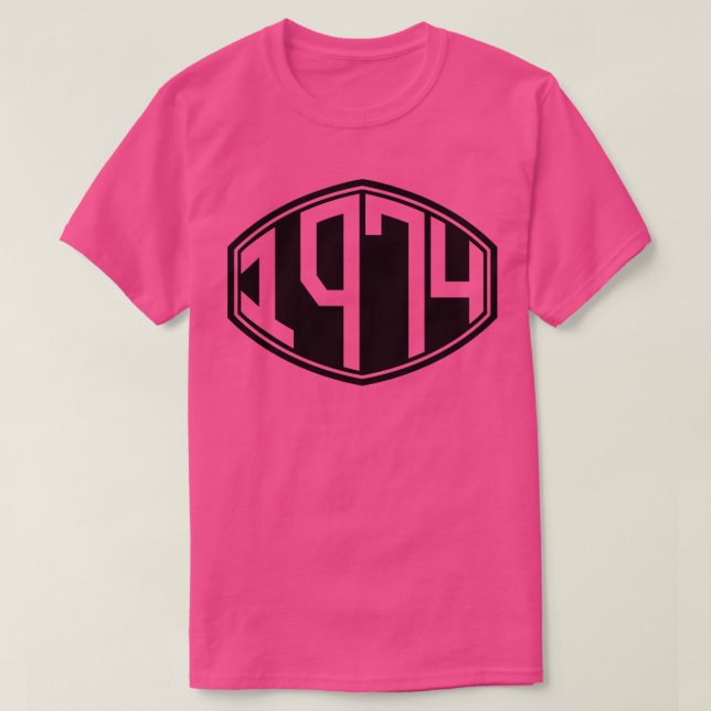 Camiseta Cumpleaños del Retro Hipster 1974 (Diseño del anverso)