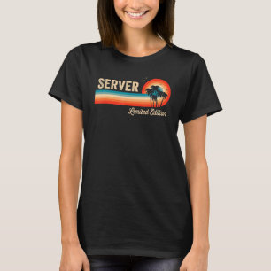Camiseta Cumpleaños del servidor Retro Vintage Hombres Muje