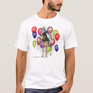 Camiseta Cumpleaños del tema de la vaca