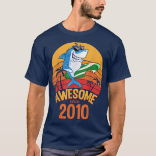 Camiseta Cumpleaños del Tiburón: Surf de un año de edad inc