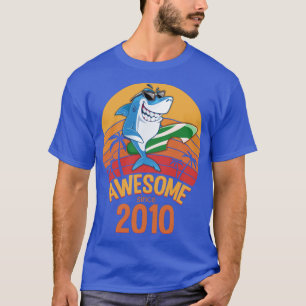 Camiseta Cumpleaños del Tiburón: Surf de un año de edad inc