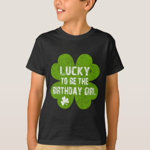Camiseta Cumpleaños Día de San Patricio Afortunado de ser e