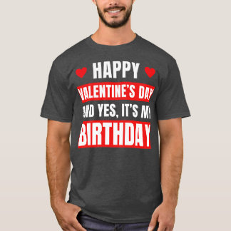 Camiseta Cumpleaños día de San Valentín San Valentín
