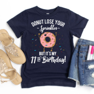 Camiseta Cumpleaños divertido 11 Donut Cumpleaños 11