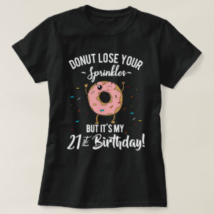 Camiseta Cumpleaños divertido 21 Donut BDay Party