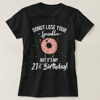 Camiseta Cumpleaños divertido 21 Donut BDay Party