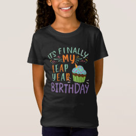 CAMISETA CUMPLEAÑOS DIVERTIDO AÑO BISIESTO POR FIN ES MI CU