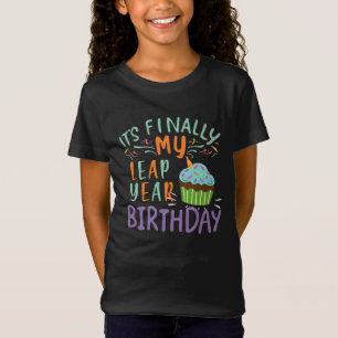 CAMISETA CUMPLEAÑOS DIVERTIDO AÑO BISIESTO POR FIN ES MI CU