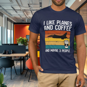 Camiseta Cumpleaños divertido de papá Me gustan los aviones