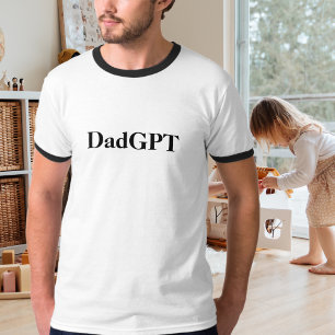 Camiseta Cumpleaños Divertido Papá DadGPT con Tecnología de