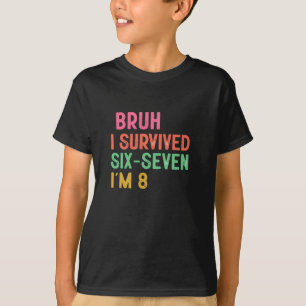 Camiseta Cumpleaños divertido para niño de 8 años con humor