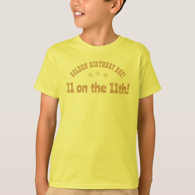 Camiseta Cumpleaños Dorado (Anverso)