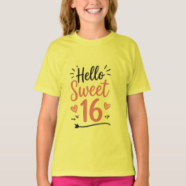 Camiseta Cumpleaños Dulces 16 Adolescente
