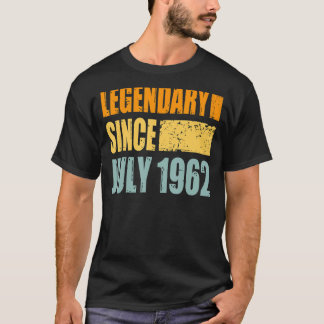 Camiseta Cumpleaños En Julio De 1962