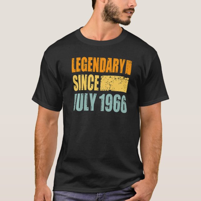 Camiseta Cumpleaños En Julio De 1966 (Anverso)
