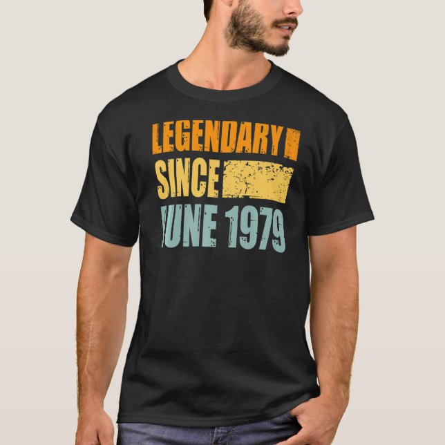 Camiseta Cumpleaños En Junio De 1979 (Anverso)
