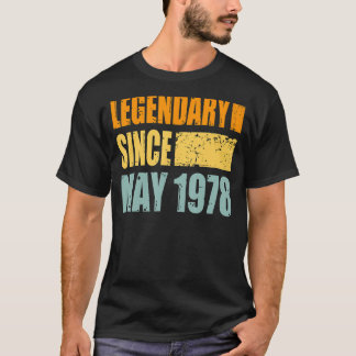 Camiseta Cumpleaños En Mayo De 1978