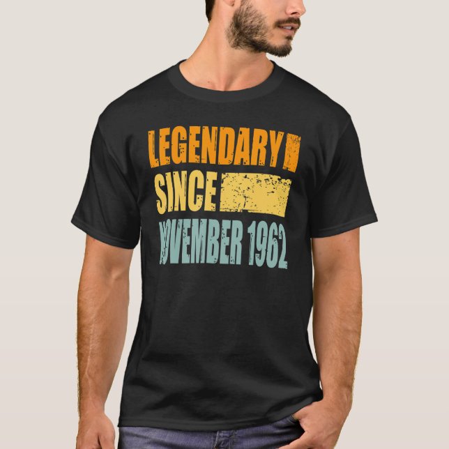 Camiseta Cumpleaños En Noviembre De 1962 (Anverso)