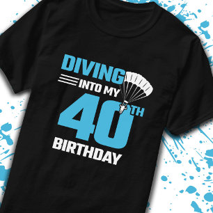 Camiseta Cumpleaños en Paracaidismo - 40º - Primer Salto en