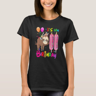 Camiseta Cumpleaños eslovaco es mi 11ª locomotora de Chicas