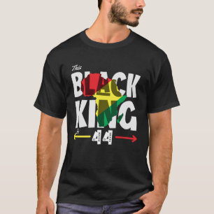 Camiseta Cumpleaños Este Rey Negro Es Blanco De 44 Colores 
