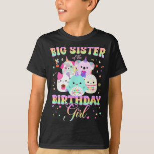 Camiseta Cumpleaños Familia Squish Squad Hermana Mayor De L
