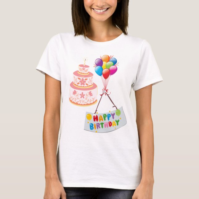 Camiseta cumpleaños feliz (Anverso)