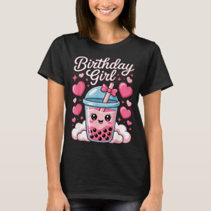 Camiseta Cumpleaños Feliz Chica Monada Arco Nk Burbuja Boba