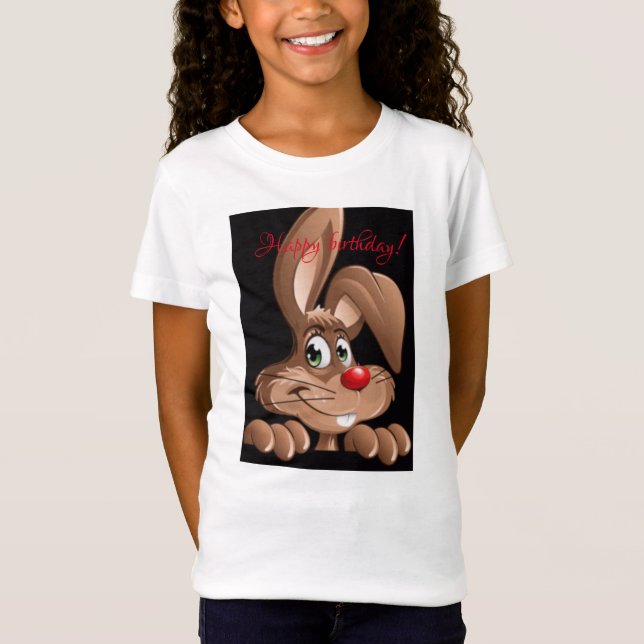 Camiseta Cumpleaños feliz conejo (Anverso)