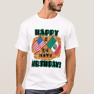 Camiseta Cumpleaños feliz de Cinco de Mayo
