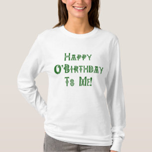 Camiseta Cumpleaños feliz del día del St Patricks a mí