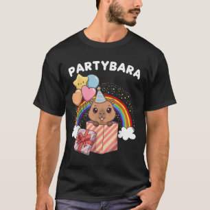 Camiseta Cumpleaños Feliz Niños Chicos Capybara Partybara D