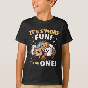 Camiseta Cumpleaños Fogata Marshmallow Es Más Divertido Ser