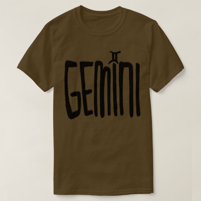 Camiseta Cumpleaños Gemini Zodiac (Diseño del anverso)