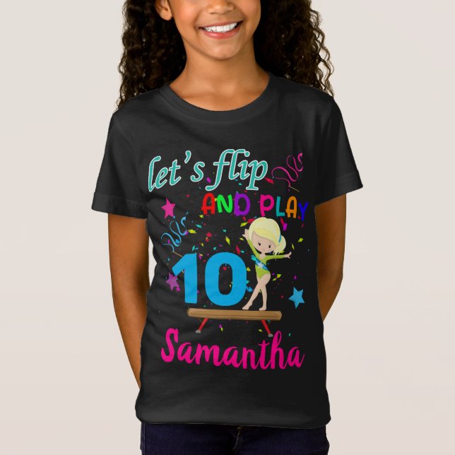 Camiseta Cumpleaños gimnástico Volvamos Personalizado (Anverso)