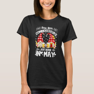 Camiseta Cumpleaños Gnomes Real Beer Connoisseurs Nacidos E