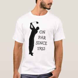 Camiseta Cumpleaños Golfer Funny 100 feliz papá Par Humor
