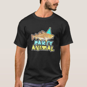 Camiseta Cumpleaños Gráfico de Pesca de Bacalao Animal de F