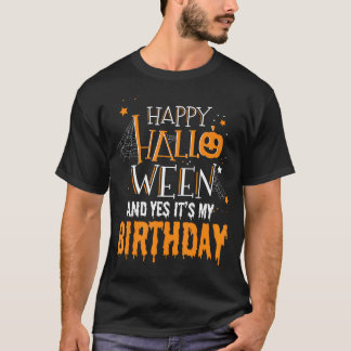 Camiseta Cumpleaños Halloween - Regalos de cumpleaños de Ha