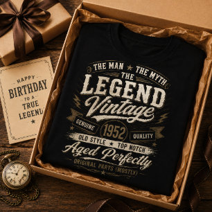 Camiseta Cumpleaños Hombre Mito Leyenda 74 Cumpleaños Vinta