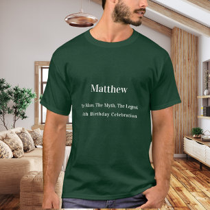 Camiseta Cumpleaños hombre mito leyenda nombre divertido ve
