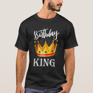 Camiseta Cumpleaños Hombres Chico Cumpleaños Rey  Hombres N