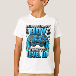 Camiseta Cumpleaños Hora Del Niño De Levantar El Video Game