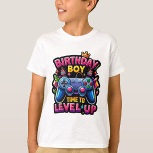 Camiseta Cumpleaños Hora Del Niño Para Levantar Videojuego