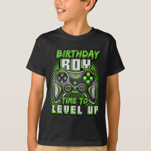 Camiseta Cumpleaños Hora Del Niño Para Levantar Videojuego