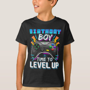 Camiseta Cumpleaños Hora Del Niño Para Levantar Videojuego 