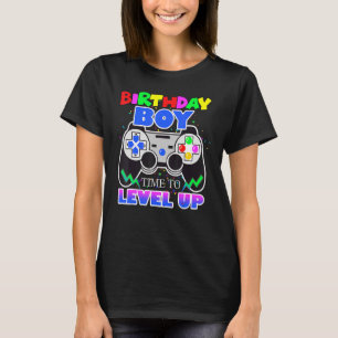 Camiseta Cumpleaños Hora Del Niño Para Levantar Videojuego 